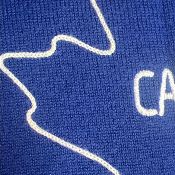 Vancouver 2010 Paralympic Games Blue Knit Retro Sweater sz L EUC Unisex style - Picture 4 of 11